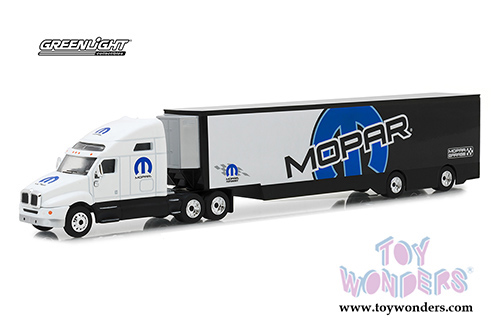 Greenlight - Kenworth T2000 MOPAR Transporter (2018, 1/64 scale diecast model car, White/Black) 29963/24