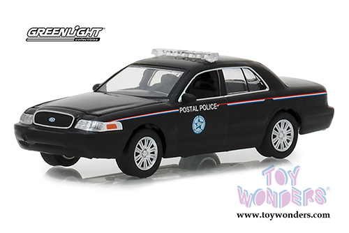Greenlight - Ford Crown Victoria Police Interceptor United States Postal Service (USPS&reg;) (2010, 1/64 scale diecast model car, Black) 29971/48