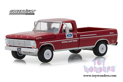 Greenlight - Ford F100 Pickup with Long Bed 52nd Annual Indianapolis 500 Mile Race Official Truck (1968, 1/64 scale diecast model car, Red) 29978/48