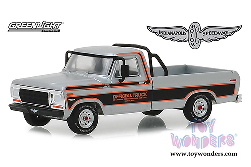 Greenlight - Ford F-100 63rd Annual Indianapolis 500 Mile Race Official Truck (1979, 1/64 scale diecast model car, Silver/Black) 29979/48