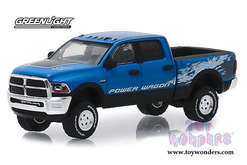 Greenlight - Dodge Ram 2500 Power Wagon Pickup Truck (2016, 1/64 scale diecast model car, Blue Streak Pearlcoat) 29983/48