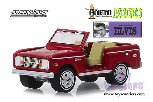 Greenlight - Elvis Presley (1935-77) - Ford Bronco - 1974 Houston Livestock Show and Rodeo, Houston Astrodome  (1974, 1/64 scale diecast model car, Red) 29984/48