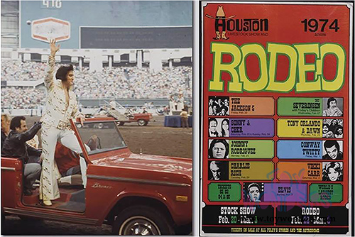 Greenlight - Elvis Presley (1935-77) - Ford Bronco - 1974 Houston Livestock Show and Rodeo, Houston Astrodome  (1974, 1/64 scale diecast model car, Red) 29984/48