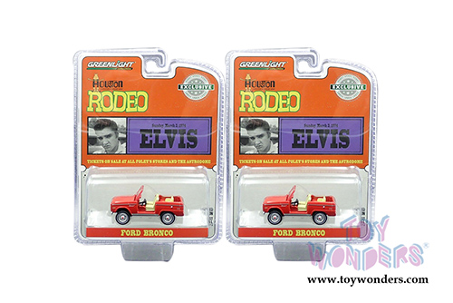 Greenlight - Elvis Presley (1935-77) - Ford Bronco - 1974 Houston Livestock Show and Rodeo, Houston Astrodome  (1974, 1/64 scale diecast model car, Red) 29984/48