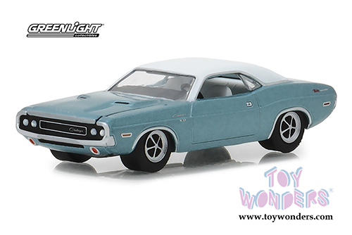 Greenlight - Dodge Challenger Western Sport Special (1970, 1/64 scale diecast model car, Blue) 29986/48