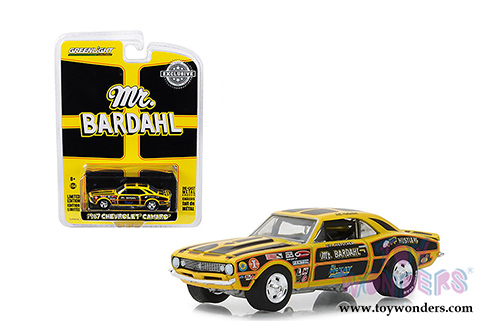 Greenlight - Chevrolet&reg; Camaro&reg; 427 Mr. Bardahl Hardtop (1967, 1/64 scale diecast model car, Yellow/Black) 29987/48