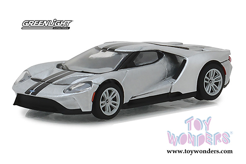 Greenlight - Ford GT (2017, 1/64 scale diecast model car, Ingot Silver) 29992/48