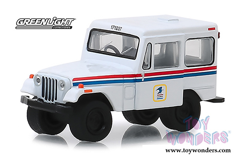 Greenlight - Jeep&reg; DJ-5 United States Postal Service (USPS&reg;) (1971, 1/64 scale diecast model car, White/Red/Blue) 29997/48