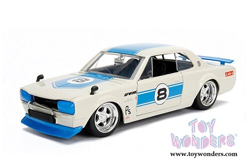 Jada Toys - Metals Die Cast | JDM Tuners&trade; Nissan Skyline GT-R Hardtop (1971, 1/24, diecast model car, Asstd.) 30009DP1