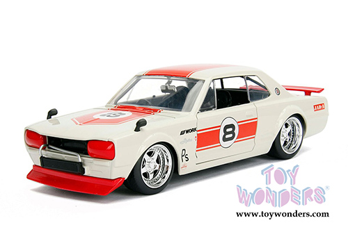 Jada Toys - Metals Die Cast | JDM Tuners&trade; Nissan Skyline GT-R Hardtop (1971, 1/24, diecast model car, Asstd.) 30009DP1