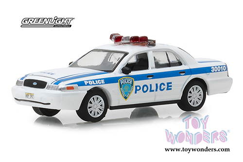 Greenlight - Ford Crown Victoria Police Port Authority of New York & New Jersey Police (2003, 1/64 scale diecast model car, White/Blue) 30010/48