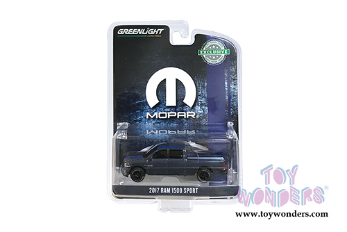 Greenlight - Dodge Ram 1500 Pickup Truck MOPAR&reg; (2017, 1/64 scale diecast model car, Dark Blue) 30013/48