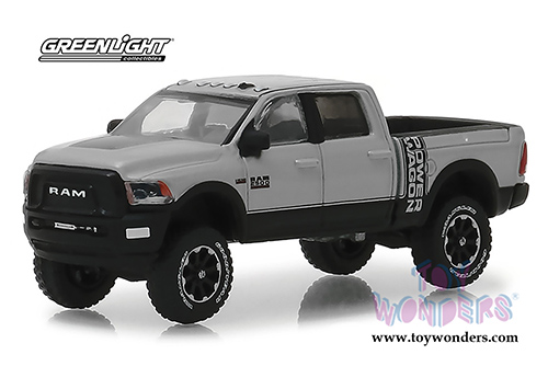 Greenlight - Dodge Ram 2500 Power Wagon Pickup Truck (2018, 1/64 scale diecast model car, Bright Silver) 30014/48