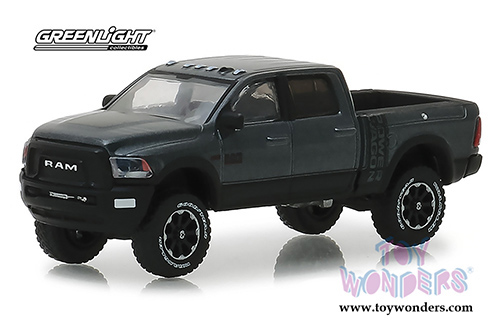Greenlight - Dodge Ram 2500 Power Wagon Pickup Truck (2018, 1/64 scale diecast model car, Dark Gray) 30015/48