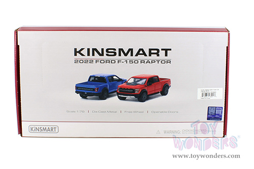 3001D Kinsmart 2022 Ford F-150 Raptor Pickup Truck Diecast Model Car