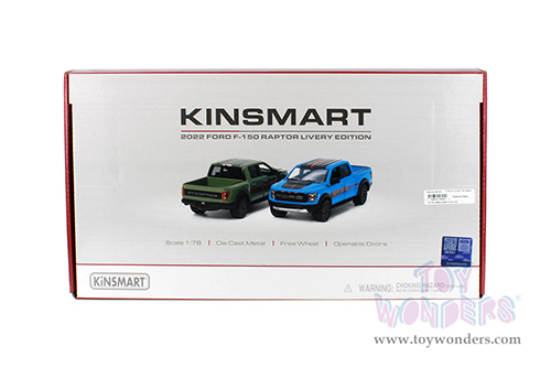 3001DF Kinsmart 2022 Ford F-150 Raptor Pickup Truck Diecast Model Car