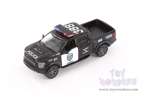 3001DP Kinsmart 2022 Ford-F150 Raptor Police Diecast Model Car