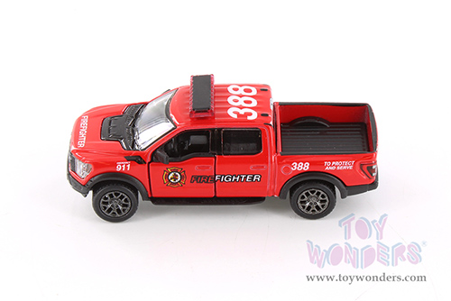 3001DPR Kinsmart 2022 Ford F-150 Raptor Police Firefighter Diecast Model Car