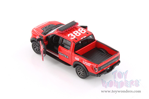 3001DPR Kinsmart 2022 Ford F-150 Raptor Police Firefighter Diecast Model Car