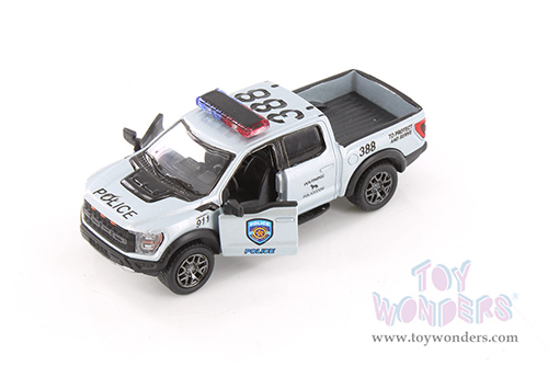 3001DPR Kinsmart 2022 Ford F-150 Raptor Police Firefighter Diecast Model Car