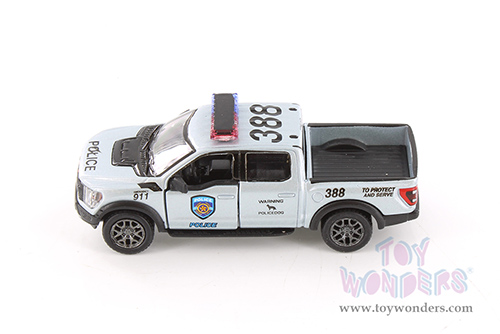 3001DPR Kinsmart 2022 Ford F-150 Raptor Police Firefighter Diecast Model Car
