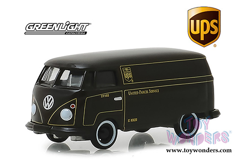 Greenlight - Volkswagen&reg; Panel Van United Postal Service (UPS)&reg; (1/64 scale diecast model car, Dark Brown) 30020/48