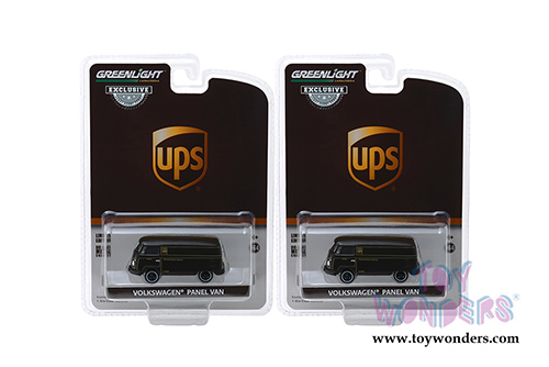 Greenlight - Volkswagen&reg; Panel Van United Postal Service (UPS)&reg; (1/64 scale diecast model car, Dark Brown) 30020/48