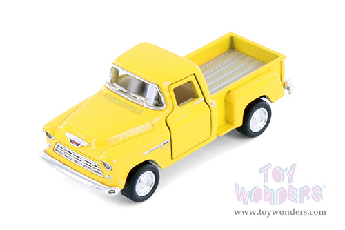 3002D Kinsmart1955 Chevy Stepside Pickup Truck Yellow Diecast Model Car