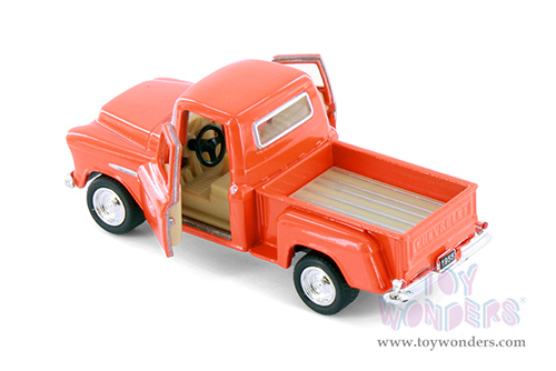 3002D Kinsmart1955 Chevy Stepside Pickup Truck Orange Diecast Model Car