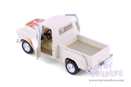 3002DF Kinsmart 1955 Chevy Stepside Pickup Truck Livery Diecast Model Car 