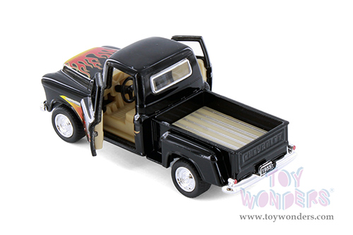 3002DF Kinsmart 1955 Chevy Stepside Pickup Truck Livery Diecast Model Car 