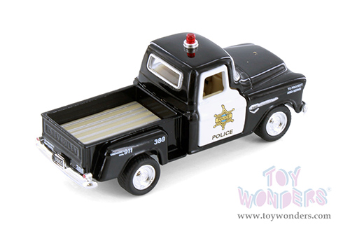 3002DP Kinsmart 1955 Chevy Stepside Pickup Truck Police Diecast Model Car
