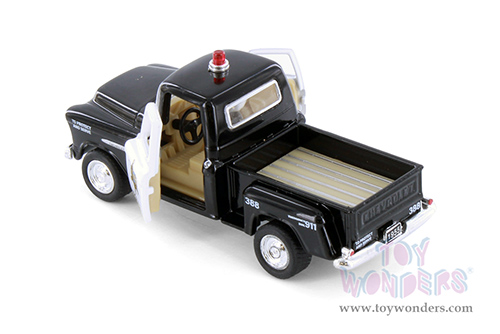 3002DP Kinsmart 1955 Chevy Stepside Pickup Truck Police Diecast Model Car