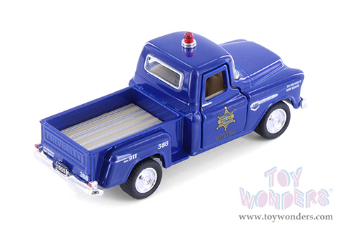 3002DPR Kinsmart 1955 Chevy Stepside Pickup Truck Police Firefighter Diecast Model Car