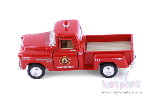 3002DPR Kinsmart 1955 Chevy Stepside Pickup Truck Police Firefighter Diecast Model Car