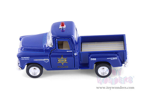 3002DPR Kinsmart 1955 Chevy Stepside Pickup Truck Police Firefighter Diecast Model Car