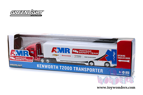 Greenlight - Kenworth T2000 AMR IndyCar Safety Team Transporter (1/64 scale diecast model car, Red/White) 30038/24