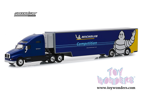 Greenlight - Kenworth T2000 Michelin Sport Michelin Competition Transporter (1/64 scale diecast model car, Blue) 30056/24
