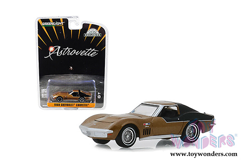 Greenlight - NASA Apollo XII Astronaut's Chevrolet&reg; Corvette&reg; "AstroVette" (1969, 1/64 scale diecast model car, Gold/Black) 30073/48