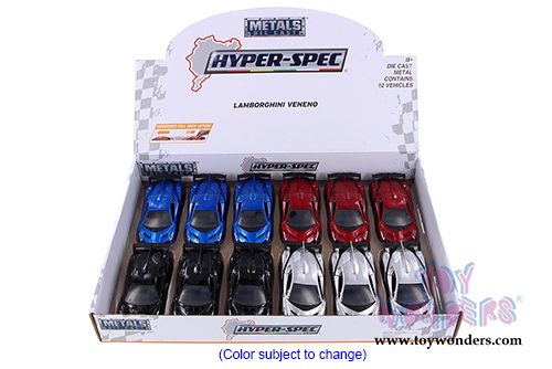 Jada Toys - Metals Die Cast | Hyper-Spec Lamborghini Veneno Hardtop (2017, 1/32, diecast model car, Asstd.) 30104DP1