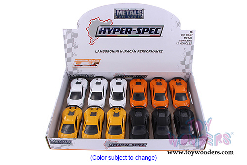 Jada Toys - Metals Die Cast | Hyper-Spec Lamborghini Huracan Performante Hardtop (2017, 1/32, diecast model car, Asstd.) 30108DP1