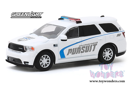 Greenlight - Dodge Durango Pursuit Police SUV (2019, 1/64 scale diecast model car, White) 30119/48