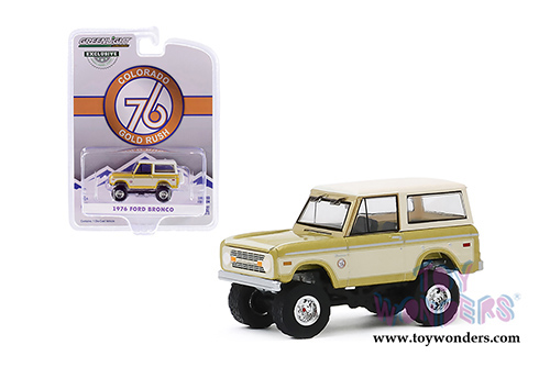 Greenlight - Ford Bronco - Colorado Gold Rush Bicentennial Special Edition (1976, 1/64 scale diecast model car, Gold/Cream) 30135/48
