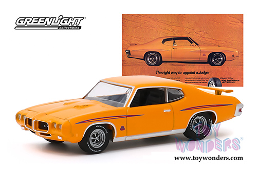 Greenlight - Pontiac&reg; GTO Judge "The Right Way to Appoint A Judge" BFGoodrich Vintage Ad Car (1970, 1/64 scale diecast model car, Orange) 30138/48