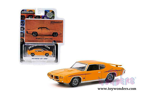 Greenlight - Pontiac&reg; GTO Judge "The Right Way to Appoint A Judge" BFGoodrich Vintage Ad Car (1970, 1/64 scale diecast model car, Orange) 30138/48