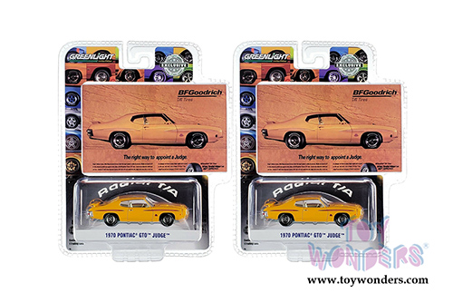 Greenlight - Pontiac&reg; GTO Judge "The Right Way to Appoint A Judge" BFGoodrich Vintage Ad Car (1970, 1/64 scale diecast model car, Orange) 30138/48