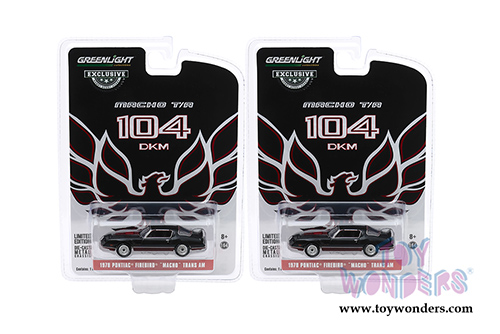 Greenlight - Pontiac&reg; Firebird&reg; T/A "Macho" #104 by Mecham Design (1978, 1/64 scale diecast model car, Black/Red) 30149/48