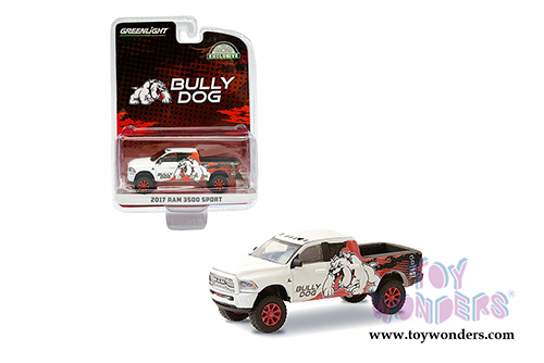 Greenlight - Ram 3500 Sport Pick Up Truck - Bully Dog (2017, 1/64 scale diecast model car, White) 30172/48