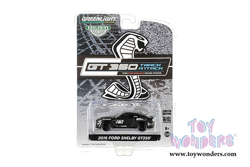 Greenlight - Ford Mustang Shelby GT350&reg; - Ford Performance Racing School GT350 Track Attack #17 (2016, 1/64 scale diecast model car, Shadow Black) 30191/48