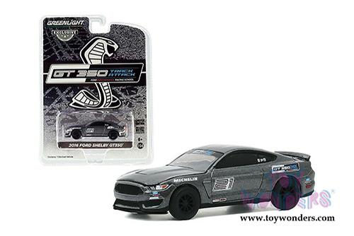 Greenlight - Ford Mustang Shelby GT350&reg; - Ford Performance Racing School GT350 Track Attack #21 (2016, 1/64 scale diecast model car, Magnetic Gray) 30192/48